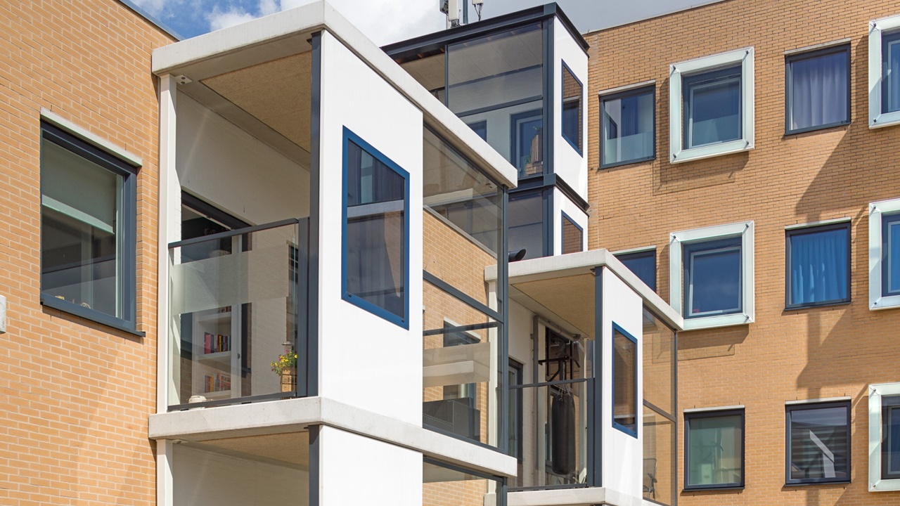 Geluidswering-Kantoorpand-Woongebouw-Glazen paneel